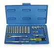 Westward 1EZR4 Socket Set, SAE, 1/4 In Dr, 25 PC