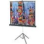 Da-Lite Versatol Tripod Projection Screen - Square Format - 50" x 50" Glass Beaded