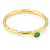 GURHAN Skittle Emerald High Karat Gold Stackin