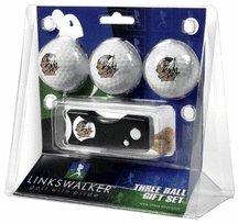 North Dakota Fighting Sioux 3 Golf Ball Gift Pack With Spring Action Tool