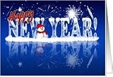 New Year Greeting Card - Happy New Year In Ice Effect Card