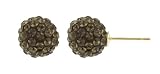 31BnaxOf8WL. SL160  10k Yellow Gold Lab Created Brown Crystal Earrings