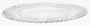 Tag Hobnail Rim Pressed Clear Glass 10-1/2-Inch Diameter Dinner/Luncheon Plate, Set of 6