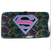  Superman Supergirl Printed Ladies Hinge Wallet