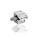 Bling Jewelry 925 Sterling Silver Student Books Bead Compatible with Pandora Bead Charms