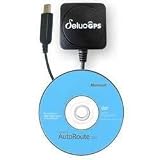DeluoGPS 31-311-22 USB GPS for Laptop with Microsoft Street&Trips 2007