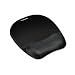 Office Products : Mouse Pad with Wrist Rest, Nonskid Back, 8 x 9-1/4, Black