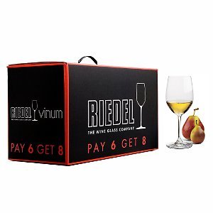Riedel Vinum Chablis Chardonnay Wine Glass, Set of 6 plus 2 Bonus Glasses