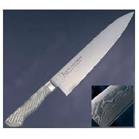 【クリックで詳細表示】トウジロウプロ ND鋼 牛刀(両刃) 24cm F-1033