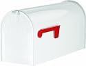 Solar Group ALM160W0 Large Premium Aluminum Post Mount Mailbox, White