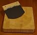 SimplyWood Cutting Board CU04039 8' 'x8' 'x1-3/5' ' End-grain mincing board & knife