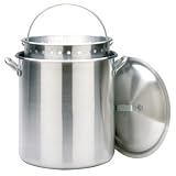 Bayou Classic 160 Quart Stockpot with Lid and Basket