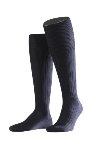 FALKE Bristol Pure KH 15415 Herren Kniestrmpfe, Gr. 45/ 46 Blau (dark navy 6370) Preisvergleich