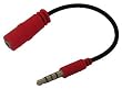 Headset Buddy Adapter: (01-PH25-PH35) 2.5mm (Female) Phone Headset to 3.5mm (Male) Adapter - Convert 2.5mm Headset to 3.5mm iPhone, Blackberry, Droid, Palm