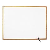 Quartet Standard Melamine Dry-Erase Boards, 4 x 3 Feet, Oak Finish Frame (S574)