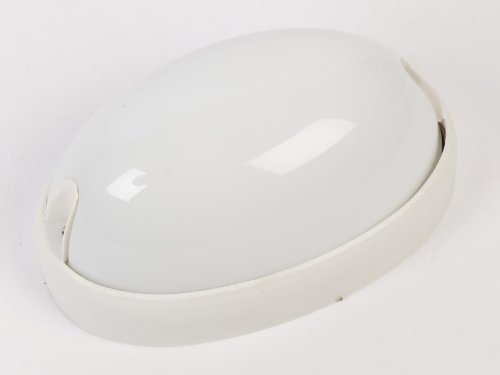 60w Outdoor Security Light Lantern - Clear Oval White