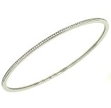 Thin Round Channel Set Diamond Bangle Bracelet .75cttw