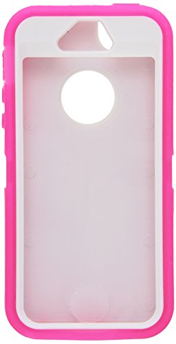 Iphone5/5s Defender Body Armor Case Comparable to Otterbox Defender Series (pink/white)