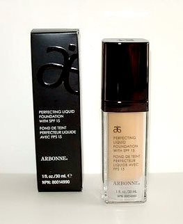 Arbonne Perfecting Liquid Foundation with SPF 15, Honey Beige