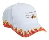 I'm so addicted to coffee, I have to watch videos in fast-forward Adult White Hat with Red Flames FIRE