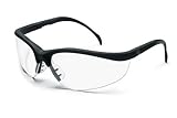 IMAGE OF Crews CKD110AF Klondike Safety Glasses with Black Frame, Clear Anti-Fog Lens