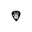 Planet Waves Jerry Garcia Signature Guitar Picks, Hand-Black Heavy