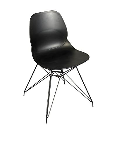 Glam Home Set Sedia 2 pezzi Madrid Nero