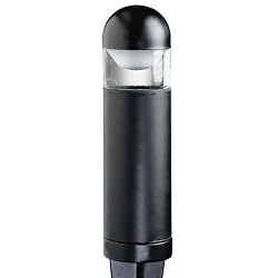 Intermatic CL635R Malibu Low Voltage Metal Capped 20-Watt Landscape Bollard Light, Black