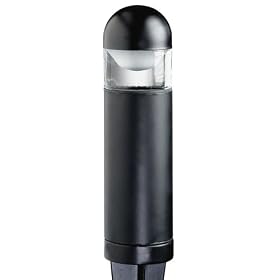 Intermatic CL635R Malibu Low Voltage Metal Capped 20-Watt Landscape Bollard Light, Black