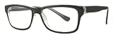 Save on New Lightweight Rectangular Frame Plastic Reading Glasses Black and Clear with +1.50 Power Lens