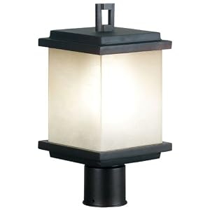 Kenroy Home 70214ORB Plateau One Light Post Lantern by 