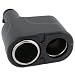 Two-way(2 In 1) 12v Dc Car Charger Cigar Cigarette Lighter Double Power Adapter Socket Splitter, Black / Dual Splitter / Universal By Accessory Wizard