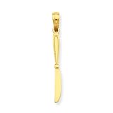 14k Gold 3-D Table Knife Pendant