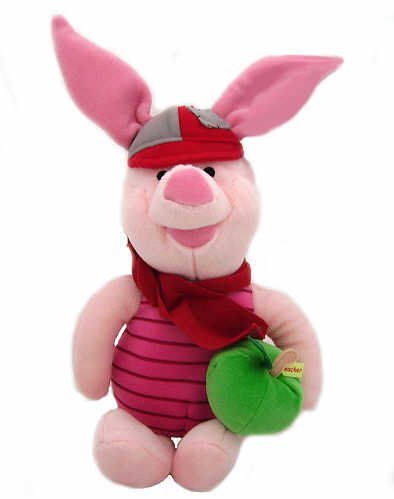 Childrens Toyshop  Toys : 12" Back to school Piglet soft toy