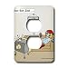 Search : Londons Times Famous People Places Books Cartoons - Bon Bon Jovi - Light Switch Covers - 2 plug outlet cover