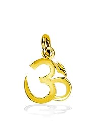 Mini Classic Yoga Ohm, Om, Aum Charm, 8mm x 8mm