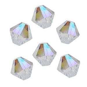 Swarovski Bicones 5328 4mm Crystal AB (50 Beads) 