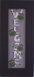 Small Painted Screen - Frogs