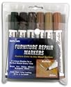Set of 6 Assorted Furniture Repair Markers Stain Scratch Floor Pens