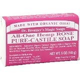 【ﾄﾞｸﾀｰﾌﾞﾛﾅｰｽﾞ ﾏｼﾞｯｸｿｰﾌﾟ】PURE‐CASTILE Bar SOAP Rose