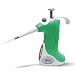 VistaLab 1257-0100 Ovation Fixed Volume Two Stroke BioNatural Pipette, 100 microliter Volume, +/-0.8% Accuracy, Green