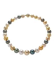 14kt Yellow Gold Multi Color South Sea Necklace