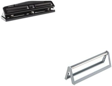 KITUFSA50024UNV74323 - Value Kit - Bullman Steel Blade Roll Cutter for Up to 9amp;quot; Diameter Roll (UFSA50024) and Universal 12-Sheet Deluxe Two- and Three-Hole Adjustable Punch (UNV74323)