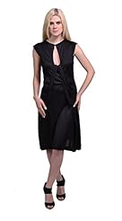 Silk Plunging Neck Scoop Neck  Dress