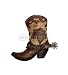 Wallmonkeys Peel and Stick Wall Decals - Cowboy Boot - Removable Graphic