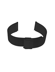 22mm Stainless Steel Wire Mesh Matt Black PVD Bracelet Watch Band Strap for Your Dress Watch