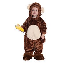 Monkey (Darkbrown) Toddler Costume Size 2T-4T Large