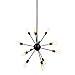 Elegant Lighting 1134D30VS Cork Collection 12-Light Pendant Lamp, 30" Depth x 67.5" Height, Vintage Steel Finish