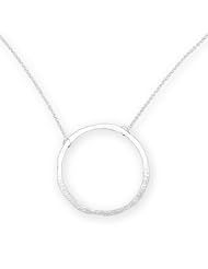 16" Textured Circle Necklace