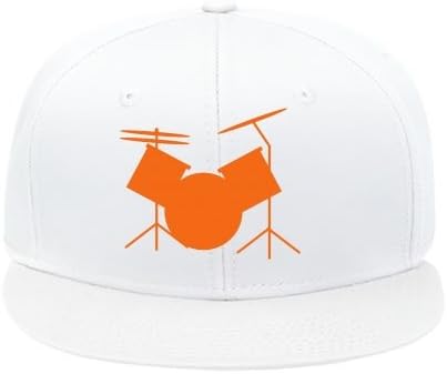 New Fashion Unisex Plain Hip Hop Caps Drumset Cotton Peaked Hat Casual Outdoor Travel Snapback